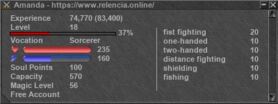 Signature for player Amanda