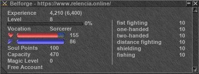 Signature for player Belforge