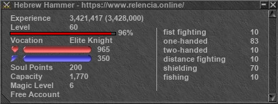 Signature for player Hebrew Hammer