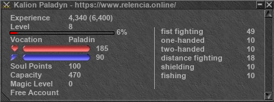 Signature for player Kalion Paladyn