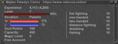 Signature for player Majlan Paladyn Cienia