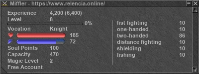 Signature for player Miffler