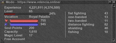 Signature for player Modo