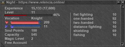 Signature for player Night